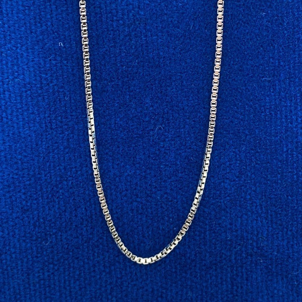 💛 925 Box Link Chain Necklace - Picture 2 of 4